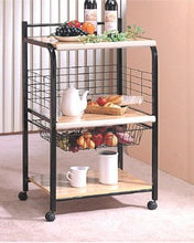 Load image into Gallery viewer, Portable Microwave Serving Cart, Black
