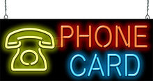 Load image into Gallery viewer, Phone Card Neon Sign

