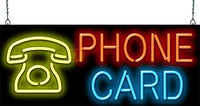 Phone Card Neon Sign