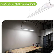 Load image into Gallery viewer, 4 Pack 4FT Linkable LED Shop Light, Utility Shop Light Fixture, 4400lm, 42W [250W Equivalent], 5000K Daylight White Shop Lights for Workshop, Garage, Hanging or Surface Mount, with Power Cord, ETL
