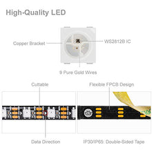 Load image into Gallery viewer, Btf Lighting Ws2812 B Rgb 5050 Smd Individual Addressable 16.4 Ft 60 Pixels/M 300 Pixels Flexible Black P
