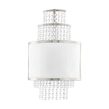 Load image into Gallery viewer, Livex Lighting 50782-91 Crystal Two Light Wall Sconce from Prescott Collection in Pwt, Nckl, B/S, Slvr. Finish, Brushed Nickel
