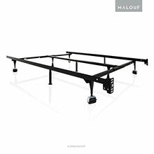 Load image into Gallery viewer, STRUCTURES by Malouf Heavy Duty 9-Leg Adjustable Metal Bed Frame with Center Support and Rug Rollers - UNIVERSAL (King, Cal King, Queen, Full, Twin XL, Twin)
