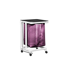 Load image into Gallery viewer, Single Jumbo Hamper with Footpedal-Vl Mesh Wineberry
