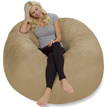 Load image into Gallery viewer, Chill Sack Bean Bag Chair: Giant 5&#39; Memory Foam Furniture Bean Bag - Big Sofa with Soft Micro Fiber Cover - Camel
