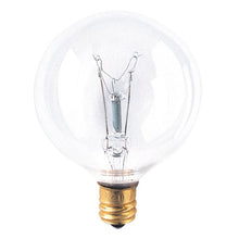 Load image into Gallery viewer, 24PK Bulbrite 391115 15G16CL2 15-Watt Incandescent G16.5 Globe, Candelabra Base, Clear
