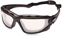 (12 Pair) Pyramex I-Force Glasses Black Strap-Temples/Indoor-Outdoor Mirror Anti-Fog Lens (SB7080SDT)