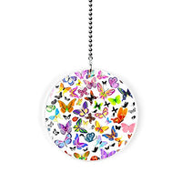 Butterfly and Ladybug Frenzy Fan/Light Pull
