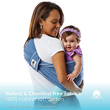 Load image into Gallery viewer, Baby K&#39;tan Original Baby Wrap Carrier, Infant and Child Sling - Simple Pre-Wrapped Holder for Babywearing - No Tying or Rings - Carry Newborn up to 35 lbs, Denim, Women 22-24 (X-Large), Men 47-52
