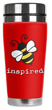 Load image into Gallery viewer, Mugzie brand 20-Ounce Travel Mug with Insulated Wetsuit Cover - Bee Inspired
