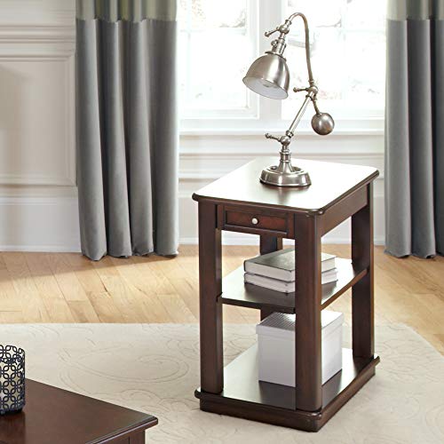 Liberty Furniture Industries Wallace Occasional Chair Side Table, W15 x D26 x H24, Dark Brown