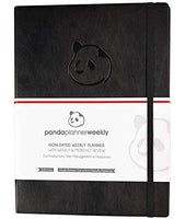 Panda Planner Weekly - Weekly Planner for Productivity & Happiness- 1 Year Planner - 8.5 x 11