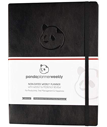Panda Planner Weekly - Weekly Planner for Productivity & Happiness- 1 Year Planner - 8.5 x 11