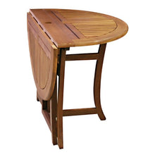 Load image into Gallery viewer, Eucalyptus 43 Inch Round Folding Deck Table
