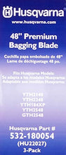 Load image into Gallery viewer, Husqvarna HU22027 48-Inch Premium Hi-Lift Bagging Blade, 3-Pack, Orange
