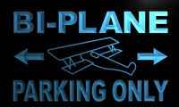 Bi - Plane Parking Only LED Sign Neon Light Sign Display m184-b(c)