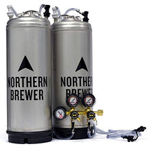 Load image into Gallery viewer, Draft Brewer Flex Homebrew Kegging System with 2 New Ball Lock Kegs
