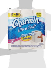 Load image into Gallery viewer, Charmin Ultra Soft Mega Roll Toilet Paper, 12 Count
