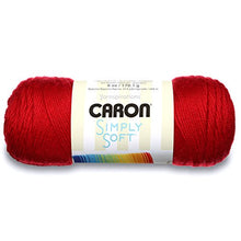 Load image into Gallery viewer, Caron Simply Soft Solids Yarn (4) Medium Gauge 100% Acrylic - 6 oz -   Harvest Red  -  Machine Wash &amp; Dry

