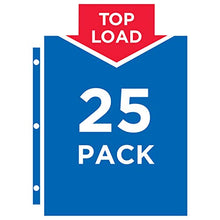Load image into Gallery viewer, Avery 74171 Multi-Page Top-Load Sheet Protectors, Heavy Gauge, Letter, Clear (Pack of 25)
