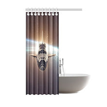 Load image into Gallery viewer, CTIGERS Fashion Shower Curtain for Kids Space Ship Polyester Fabric Bathroom Decoration 48 x 72 Inch
