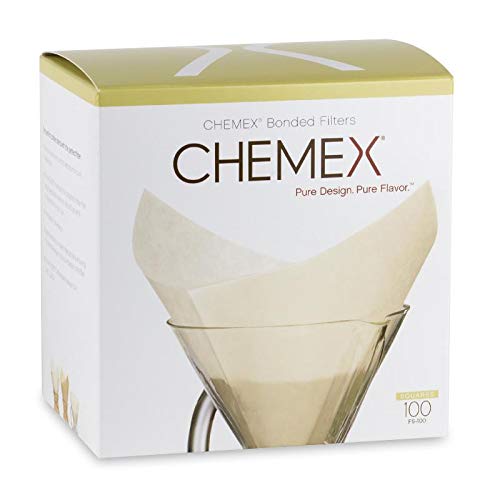 Chemex Classic Coffee Filters, Squares, 100 ct - Exclusive Packaging
