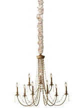 Load image into Gallery viewer, Bone 100% REAL Silk Chandelier Chain Cover Velcro Closure 6 ft long
