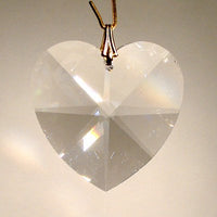 SWAROVSKI 28mm Clear Crystal Faceted Heart Prism