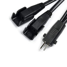 Load image into Gallery viewer, CUGLB 2 Pin Splitter Lead Y Cable 2 Motors to 1 Power Supply for Electric Recliner Lift Chair
