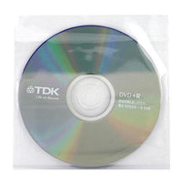 5 x 5 inch Resealable Clear Plastic CD DVD OPP Sleeves (100 Pack)