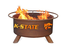 Load image into Gallery viewer, Kansas State University Portable Steel Fire Pit Grill
