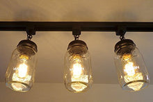 Load image into Gallery viewer, LAMP Goods Mason JAR Track Lighting New QUARTS Trio
