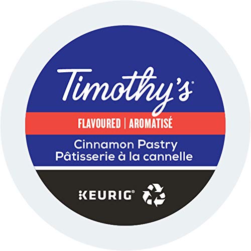 Timothy's World Coffee, Cinnamon Pastry, K Cup Portion Pack For Keurig K Cup Brewers 24 Count  (Pack