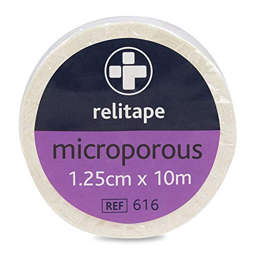 Relitape REL616 Microporous Tape, Unboxed, 1.25 cm W x 10 m L