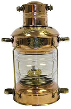 Load image into Gallery viewer, RedSkyTrader 14&quot; Brass Cargo Display Lamp: Round English Lantern
