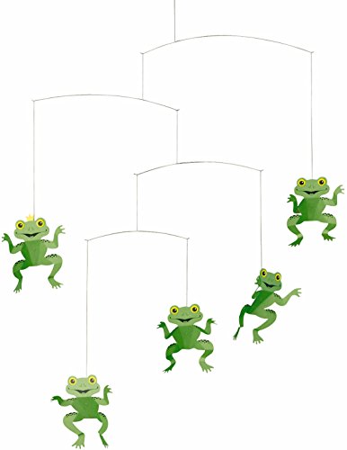 Happy Frog Hanging Mobile - 22 Inches - High Quality - Handmade in Denmark by Flensted