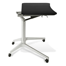 Load image into Gallery viewer, Unique Furniture Workpad Height Adjustable Laptop Cart Mobile Desk, with Black Top
