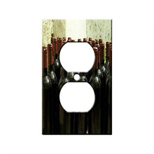 Load image into Gallery viewer, Wine Bottles - Decor Double Switch Plate Cover Metal
