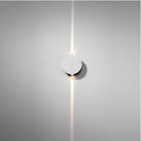 LUMINTURS 2W Circular LED Wall Sconce Light Fixture Modern Decor Surface