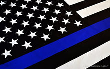 Load image into Gallery viewer, Pointview Flags Thin Blue Line American Flag - Thin Blue Line USA - Bright and Vivid Color, Double Stitched - Honoring Law Enforcement Officers - 3 x 5 ft with Grommets
