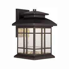 Load image into Gallery viewer, Designers Fountain Piedmont 10.25in H Outdoor LED Wall Lantern Sconce, 3000K Soft White, Oil Rubbed Bronze, LED33421-ORB
