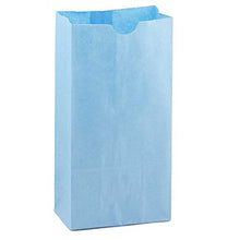 Load image into Gallery viewer, Hygloss Products Light Blue Paper Bags  For Party Favors, Arts, Crafts 4.5 x 8.5 x 2.5 Inch, 100 Pack
