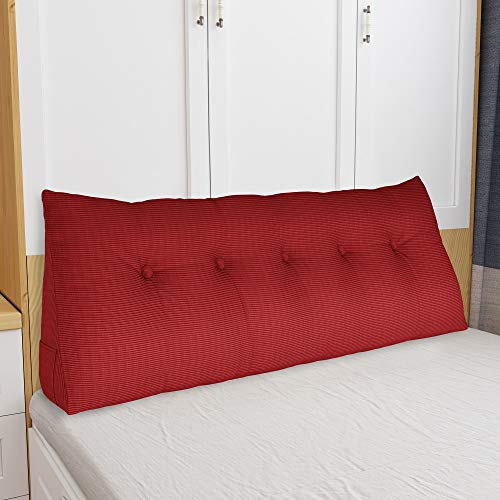Large Decorative Wedge Pillow Headboard for Bed Reading Back
