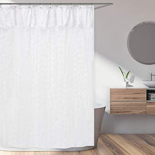Load image into Gallery viewer, Sweet Jojo Designs White Eyelet Kids Bathroom Fabric Bath Shower Curtain
