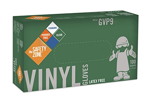 Disposable Vinyl Gloves - Powder Free, Clear, Latex Free and Allergy Free, Plastic, Work, Food Service, Cleaning, Wholesale Cheap, Size Extra Large (Box of 100)