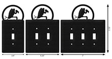 Load image into Gallery viewer, SWEN Products Buzzard Wall Plate Cover (Single Switch, Black)

