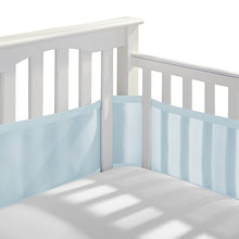 Load image into Gallery viewer, BreathableBaby Classic Breathable Mesh Crib Liner - Light Blue
