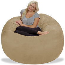 Load image into Gallery viewer, Chill Sack Bean Bag Chair: Giant 5&#39; Memory Foam Furniture Bean Bag - Big Sofa with Soft Micro Fiber Cover - Camel
