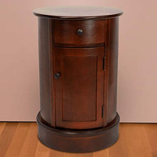 Load image into Gallery viewer, Oriental Furniture 26&quot; Classic Oval Design Nightstand - Cherry
