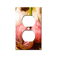 Garlic - Decor Single Switch Plate Cover Metal